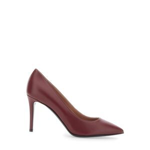 Pollini Women Bordeaux Pumps With Stiletto High Heel In Suede Woman